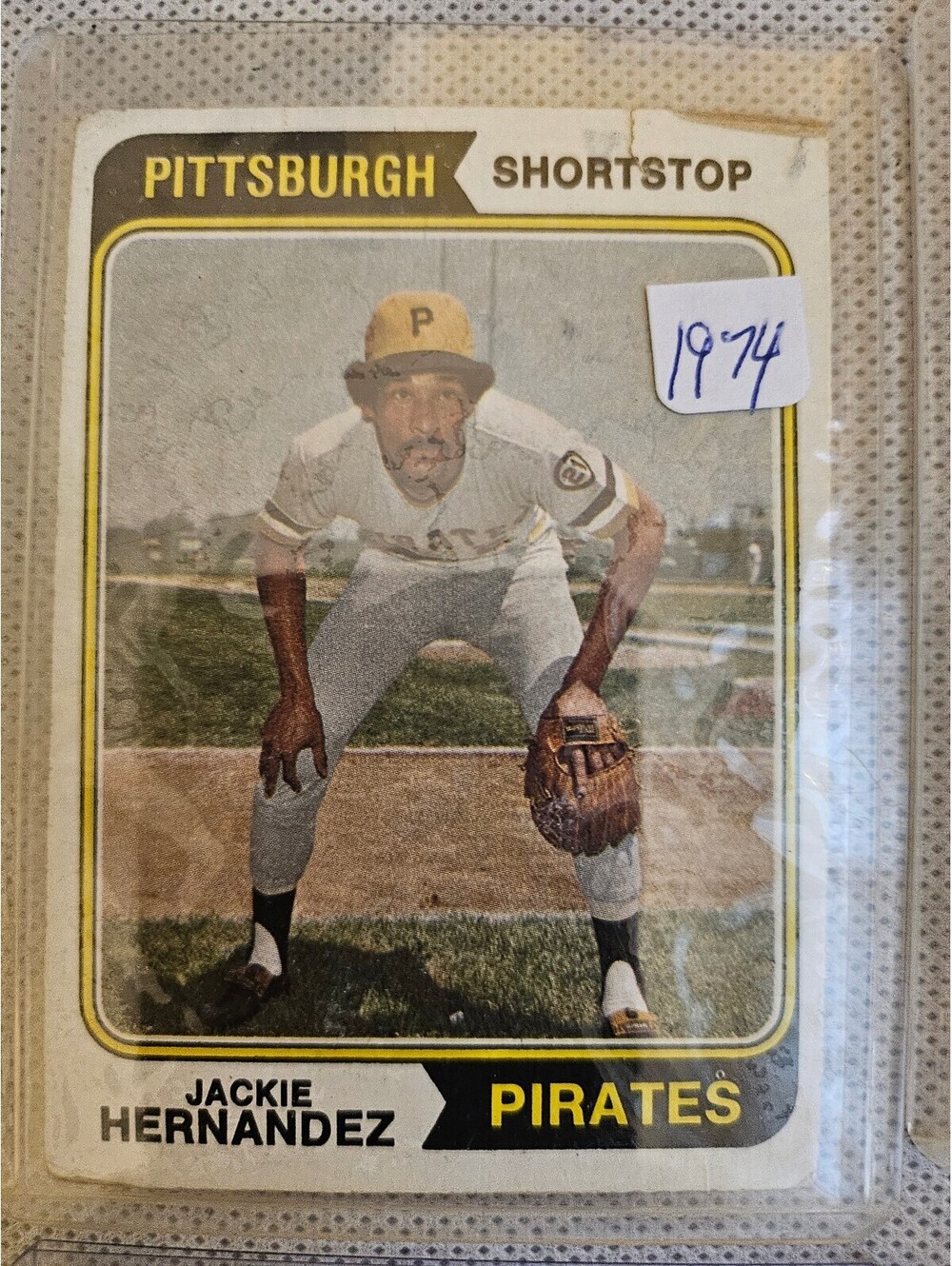 1974 Topps Baseball Card #566 Jackie Hernandez - vintage as-is - Pirates